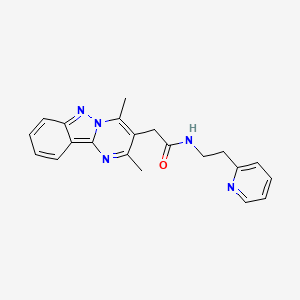 2-(2,4-dimethylpyrimido[1,2-b]indazol-3-yl)-N-[2-(2-pyridyl)ethyl]acetamide