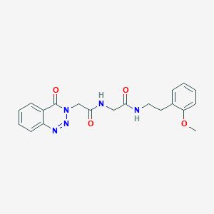 N-[2-(2-methoxyphenyl)ethyl]-N~2~-[(4-oxo-1,2,3-benzotriazin-3(4H)-yl)acetyl]glycinamide