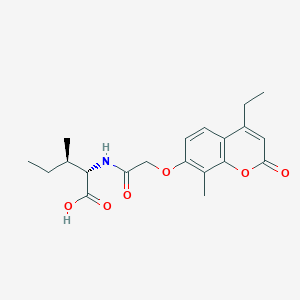 N-{[(4-ethyl-8-methyl-2-oxo-2H-chromen-7-yl)oxy]acetyl}-L-isoleucine