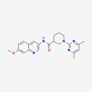 molecular formula C22H25N5O2 B11013180 1-(4,6-dimethylpyrimidin-2-yl)-N-(7-methoxyquinolin-3-yl)piperidine-3-carboxamide 