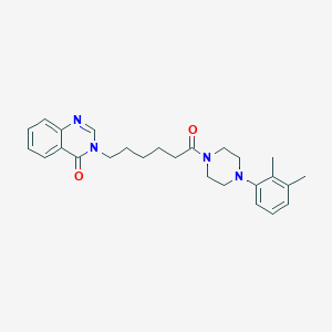 molecular formula C26H32N4O2 B11013189 3-{6-[4-(2,3-dimethylphenyl)piperazino]-6-oxohexyl}-4(3H)-quinazolinone 