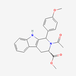 methyl (3S)-2-acetyl-1-(4-methoxyphenyl)-2,3,4,9-tetrahydro-1H-beta-carboline-3-carboxylate