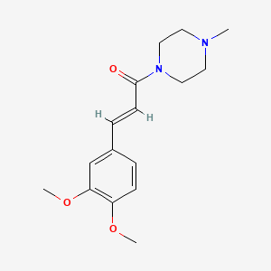 (2E)-3-(3,4-dimethoxyphenyl)-1-(4-methylpiperazin-1-yl)prop-2-en-1-one