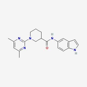 molecular formula C20H23N5O B11013240 1-(4,6-dimethylpyrimidin-2-yl)-N-(1H-indol-5-yl)piperidine-3-carboxamide 