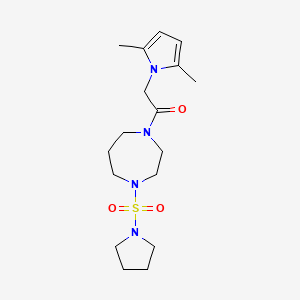 2-(2,5-dimethyl-1H-pyrrol-1-yl)-1-[4-(pyrrolidin-1-ylsulfonyl)-1,4-diazepan-1-yl]ethanone