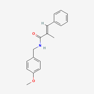 (2E)-N-(4-methoxybenzyl)-2-methyl-3-phenylprop-2-enamide