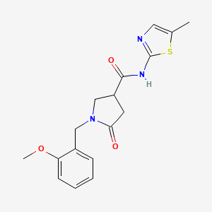 1-(2-methoxybenzyl)-N-(5-methyl-1,3-thiazol-2-yl)-5-oxopyrrolidine-3-carboxamide