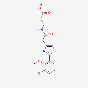 N-{[2-(2,3-dimethoxyphenyl)-1,3-thiazol-4-yl]acetyl}-beta-alanine