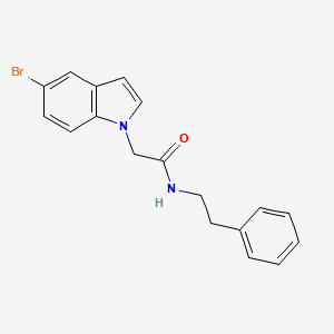 molecular formula C18H17BrN2O B11013314 2-(5-bromo-1H-indol-1-yl)-N-(2-phenylethyl)acetamide 