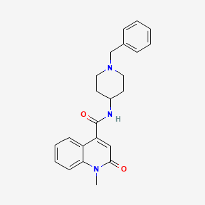 N-(1-benzyl-4-piperidyl)-1-methyl-2-oxo-1,2-dihydro-4-quinolinecarboxamide