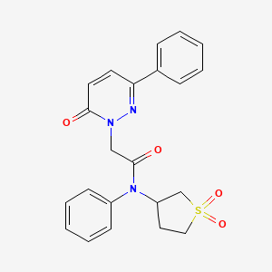 N-(1,1-dioxidotetrahydrothiophen-3-yl)-2-(6-oxo-3-phenylpyridazin-1(6H)-yl)-N-phenylacetamide