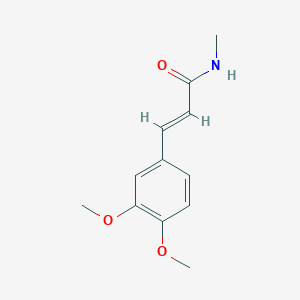 molecular formula C12H15NO3 B11013373 (2E)-3-(3,4-dimethoxyphenyl)-N-methylprop-2-enamide 