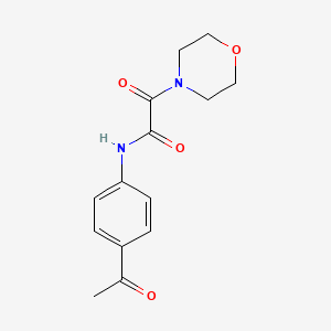 molecular formula C14H16N2O4 B11013380 N-(4-acetylphenyl)-2-(morpholin-4-yl)-2-oxoacetamide 