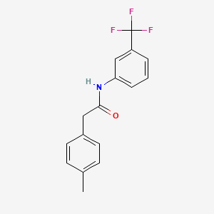 molecular formula C16H14F3NO B11013393 2-(4-methylphenyl)-N-[3-(trifluoromethyl)phenyl]acetamide 