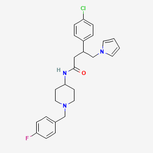 molecular formula C26H29ClFN3O B11013401 C26H29ClFN3O 