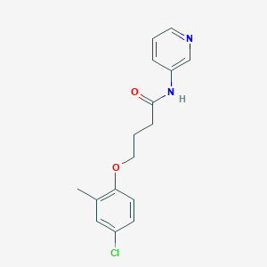 molecular formula C16H17ClN2O2 B11013443 4-(4-chloro-2-methylphenoxy)-N-(pyridin-3-yl)butanamide 