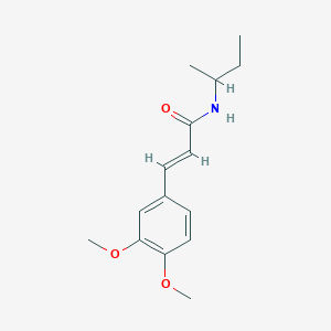 molecular formula C15H21NO3 B11013458 (2E)-N-(butan-2-yl)-3-(3,4-dimethoxyphenyl)prop-2-enamide 