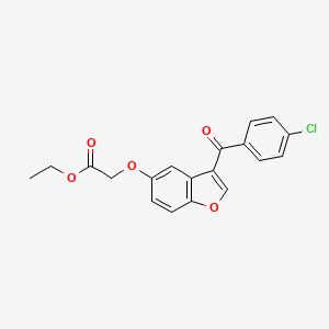 Ethyl ({3-[(4-chlorophenyl)carbonyl]-1-benzofuran-5-yl}oxy)acetate