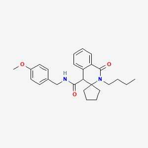 2'-Butyl-{N}-(4-methoxybenzyl)-1'-oxo-1',4'-dihydro-2'{H}-spiro[cyclopentane-1,3'-isoquinoline]-4'-carboxamide