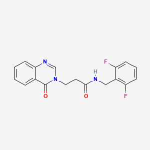 N-(2,6-difluorobenzyl)-3-(4-oxoquinazolin-3(4H)-yl)propanamide