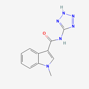 molecular formula C11H10N6O B11013545 1-methyl-N-(1H-tetrazol-5-yl)-1H-indole-3-carboxamide 