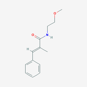 molecular formula C13H17NO2 B11013573 (2E)-N-(2-methoxyethyl)-2-methyl-3-phenylprop-2-enamide 