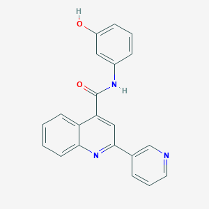 N-(3-hydroxyphenyl)-2-(pyridin-3-yl)quinoline-4-carboxamide