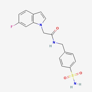 2-(6-fluoro-1H-indol-1-yl)-N-(4-sulfamoylbenzyl)acetamide