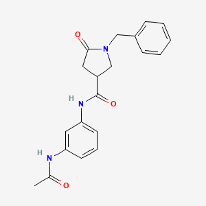 N-[3-(acetylamino)phenyl]-1-benzyl-5-oxopyrrolidine-3-carboxamide