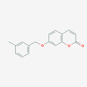 molecular formula C17H14O3 B11013660 7-[(3-methylbenzyl)oxy]-2H-chromen-2-one 