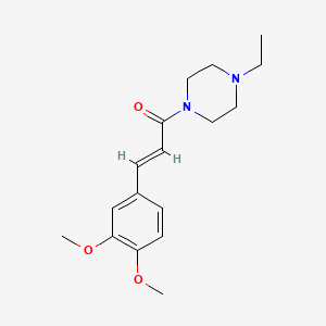 (2E)-3-(3,4-dimethoxyphenyl)-1-(4-ethylpiperazin-1-yl)prop-2-en-1-one