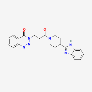 3-{3-[4-(1H-benzimidazol-2-yl)piperidin-1-yl]-3-oxopropyl}-1,2,3-benzotriazin-4(3H)-one