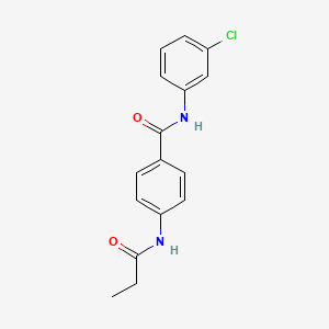 N-(3-chlorophenyl)-4-(propanoylamino)benzamide