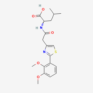 N-{[2-(2,3-dimethoxyphenyl)-1,3-thiazol-4-yl]acetyl}-L-leucine