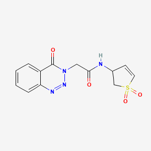 N-(1,1-dioxido-2,3-dihydrothiophen-3-yl)-2-(4-oxo-1,2,3-benzotriazin-3(4H)-yl)acetamide