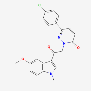 6-(4-chlorophenyl)-2-[2-(5-methoxy-1,2-dimethyl-1H-indol-3-yl)-2-oxoethyl]pyridazin-3(2H)-one