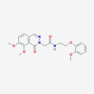 2-[7,8-dimethoxy-1-oxo-2(1H)-phthalazinyl]-N-[2-(2-methoxyphenoxy)ethyl]acetamide