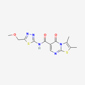 N-[5-(methoxymethyl)-1,3,4-thiadiazol-2-yl]-2,3-dimethyl-5-oxo-5H-[1,3]thiazolo[3,2-a]pyrimidine-6-carboxamide