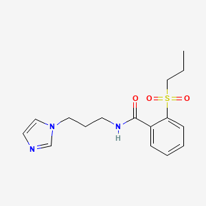 N-[3-(1H-imidazol-1-yl)propyl]-2-(propylsulfonyl)benzamide