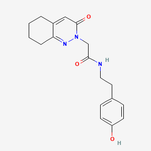 N-(4-hydroxyphenethyl)-2-[3-oxo-5,6,7,8-tetrahydro-2(3H)-cinnolinyl]acetamide