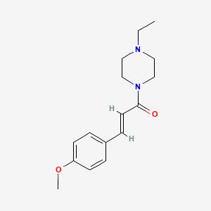 molecular formula C16H22N2O2 B11013860 (2E)-1-(4-ethylpiperazin-1-yl)-3-(4-methoxyphenyl)prop-2-en-1-one 