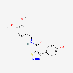 N-(3,4-dimethoxybenzyl)-4-(4-methoxyphenyl)-1,2,3-thiadiazole-5-carboxamide