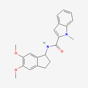 N-(5,6-dimethoxy-2,3-dihydro-1H-inden-1-yl)-1-methyl-1H-indole-2-carboxamide