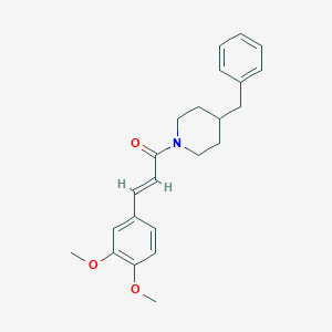 molecular formula C23H27NO3 B11013896 (2E)-1-(4-benzylpiperidin-1-yl)-3-(3,4-dimethoxyphenyl)prop-2-en-1-one 