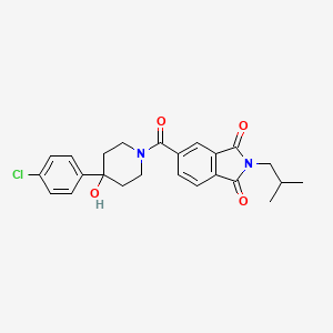 5-{[4-(4-chlorophenyl)-4-hydroxypiperidin-1-yl]carbonyl}-2-(2-methylpropyl)-1H-isoindole-1,3(2H)-dione