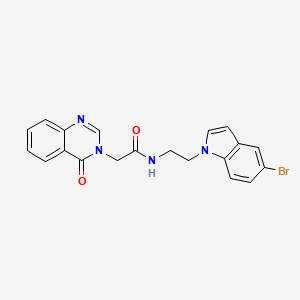 N-[2-(5-bromo-1H-indol-1-yl)ethyl]-2-(4-oxoquinazolin-3(4H)-yl)acetamide