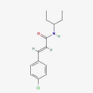 molecular formula C14H18ClNO B11013983 (2E)-3-(4-chlorophenyl)-N-(pentan-3-yl)prop-2-enamide 