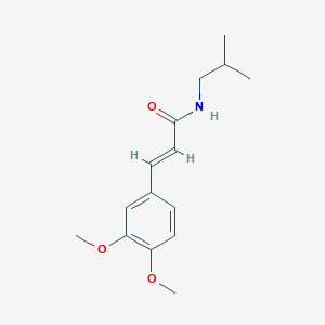 (2E)-3-(3,4-dimethoxyphenyl)-N-(2-methylpropyl)prop-2-enamide