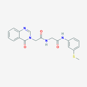 N-[3-(methylsulfanyl)phenyl]-N~2~-[(4-oxoquinazolin-3(4H)-yl)acetyl]glycinamide