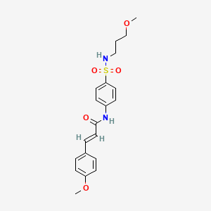 (2E)-3-(4-methoxyphenyl)-N-{4-[(3-methoxypropyl)sulfamoyl]phenyl}prop-2-enamide